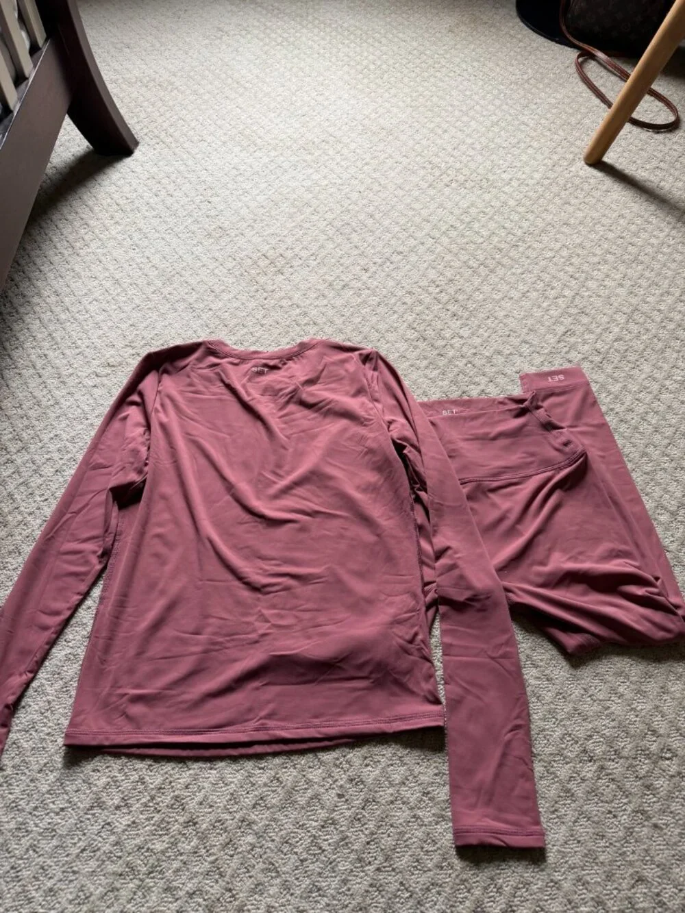 SET ACTICE - AILUXE PINK MATCHING SET - SIZE LARGE